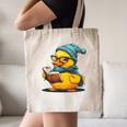 Rubber Duck Reading Book Rubber Duckie Reader Coffee Lover Canvas Tote Bag