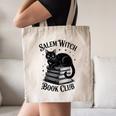 Salem Witch Book Club Bookish Halloween Cat Women Canvas Tote Bag Salem Witch Book Club Bookish Halloween Cat Women Canvas Tote Bag