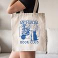 Sarcastic Anti Social Book Club Cat Skull Book Lover Canvas Tote Bag Sarcastic Anti Social Book Club Cat Skull Book Lover Canvas Tote Bag