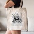 Skeleton Reading Book Anxious Stressed True Crime Obsessed Canvas Tote Bag