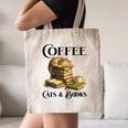Sleeping Cat And Books With Coffee Lover Canvas Tote Bag Sleeping Cat And Books With Coffee Lover Canvas Tote Bag