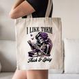 Smut Reader Spicy Book Romance I Like Them Thick & Spicy Canvas Tote Bag