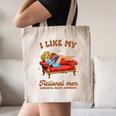 Smutty Book Lover I Like My Fictional Men Spicy Book Canvas Tote Bag
