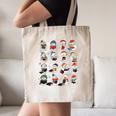 Snowman Reading Book Christmas Cozy Book Lover Bookish Canvas Tote Bag