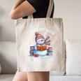 Snowman Reading Snow Many Books Snow Little Time Winter Canvas Tote Bag Snowman Reading Snow Many Books Snow Little Time Winter Canvas Tote Bag