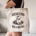 Socializing Was a Mistake Prairie Dog Introverts Humor Canvas Tote Bag Socializing Was a Mistake Prairie Dog Introverts Humor Canvas Tote Bag