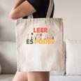 Spanish Reading Book Lover Teacher Maestra Leer Es Poder For Men Women Canvas Tote Bag
