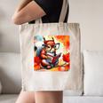 Squirrel Reading Comic Book On Autumn Branch Glasses Leaves Canvas Tote Bag Squirrel Reading Comic Book On Autumn Branch Glasses Leaves Canvas Tote Bag