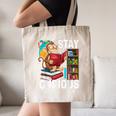 Stay Curious Monkey Reading Book Lover Bookworm Canvas Tote Bag