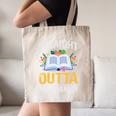 Straight Outta The Library Book Lover Men Women Premium Tri-Blend Canvas Tote Bag