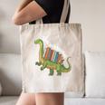 Teachersaurus Dinosaur Teachers Dino Reading Book Librarian Canvas Tote Bag