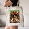 History Month Black Afro Girl Women Book Lovers Floral Canvas Tote Bag