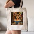 History Month Black Afro Girl Women Book Lovers Flower Canvas Tote Bag