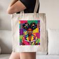 History Month Educated Black Women Girls Reading Book Canvas Tote Bag