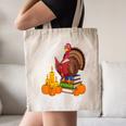 Turkey Reading Books Fall Thanksgiving Teacher Book Canvas Tote Bag