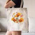 Turkey Reading Books Fall Thanksgiving Teacher Librarian Canvas Tote Bag