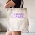 Never Underestimate Girl With A Book Women Inspiration Quote Canvas Tote Bag