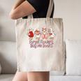 Valentine Cozy Goose Bookish Forget Flowers Buy Me Books Canvas Tote Bag