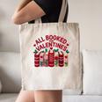 Valentines All Booked For Valentine Book Lover Teacher Canvas Tote Bag