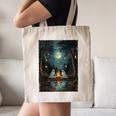 Vintage Ghost Book Reading Camping Gothic Halloween Teachers Canvas Tote Bag Vintage Ghost Book Reading Camping Gothic Halloween Teachers Canvas Tote Bag