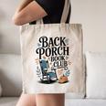 Vintage Reader Author Country Aesthetic Back Porch Book Club Canvas Tote Bag
