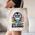 Wild About Reading Book Lover Penguin Canvas Tote Bag Wild About Reading Book Lover Penguin Canvas Tote Bag