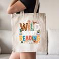 Wild About Reading Zoo Animals Books Reader Lover Canvas Tote Bag