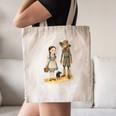 Wizard Of Oz Book Quote Scarecrow Dorothy Retro Drawing Canvas Tote Bag