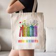 Women Floral Book Big Fan Of Human Rights Liberal Protest Canvas Tote Bag