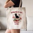 Women's Cat Books Romantic Floral Aesthetic Book Lover Cat Owner Canvas Tote Bag Women's Cat Books Romantic Floral Aesthetic Book Lover Cat Owner Canvas Tote Bag