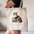 Womens Girls Books I Do What I Want Calico Cat Lover Canvas Tote Bag