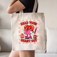 Women's Read Your Heart Out Groovy Bookish Valentine Day Women Girls Canvas Tote Bag Women's Read Your Heart Out Groovy Bookish Valentine Day Women Girls Canvas Tote Bag
