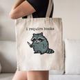 Women's i Require Books Raccoon Canvas Tote Bag Women's i Require Books Raccoon Canvas Tote Bag