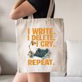 I Write Book Writer Author Book Writing Novelist Canvas Tote Bag