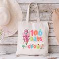 100th Day Of School Teacher Women Floral Books Canvas Tote Bag 100th Day Of School Teacher Women Floral Books Canvas Tote Bag