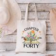 1986 Chapter Forty 40th Birthday Wildflower Book Canvas Tote Bag