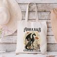 Abraxos Flower Garden Club Book Lover Fantasy Dragon Bookish Canvas Tote Bag