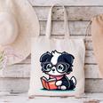Adorable Book Lover Border Collie With Reading Glasses Cute Raglan Baseball Tee Canvas Tote Bag Adorable Book Lover Border Collie With Reading Glasses Cute Raglan Baseball Tee Canvas Tote Bag