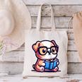 Adorable Book Lover Bulldog With Reading Glasses Cute Raglan Baseball Tee Canvas Tote Bag Adorable Book Lover Bulldog With Reading Glasses Cute Raglan Baseball Tee Canvas Tote Bag