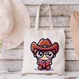 Adorable Book Lover Cowboy With Reading Glasses Cute Canvas Tote Bag Adorable Book Lover Cowboy With Reading Glasses Cute Canvas Tote Bag
