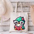Adorable Book Lover Humming Bird With Reading Glasses Cute Canvas Tote Bag
