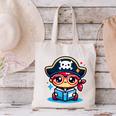 Adorable Book Lover Pirate With Reading Glasses Cute Canvas Tote Bag Adorable Book Lover Pirate With Reading Glasses Cute Canvas Tote Bag