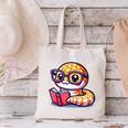 Adorable Book Lover Rattlesnake With Reading Glasses Cute Canvas Tote Bag Adorable Book Lover Rattlesnake With Reading Glasses Cute Canvas Tote Bag