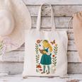 Alice In Wonderland Book Lover Lewis Carroll Rabbit Canvas Tote Bag
