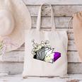 Asexual Book Lover LGBT Reading Pride Ace Flag Daisy Canvas Tote Bag Asexual Book Lover LGBT Reading Pride Ace Flag Daisy Canvas Tote Bag