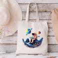 Astronaut Reading Book In Space Books Lover Bookworm Canvas Tote Bag