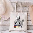 Never Better Skeleton Read Reading Book Librarian Men Women Canvas Tote Bag