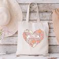 Big Book And Fall Heart Canvas Tote Bag