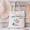 This Is My Book Character Costume I Pigeon Reading Tee Canvas Tote Bag