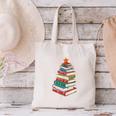 Book Christmas Tree Book Lover Teacher Librarian Men Women Canvas Tote Bag